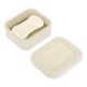 thumbnail image 1 of Uxcell Caja de Viaje de Silicona para Jabón, Contenedor de Jabón de 3.7x3.3x1.6 Pulgadas para Viajar con Almohadilla de Drenaje, Contenedor a Prueba de Fugas para Barra de Champú, Beige, 1 of 7