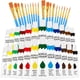 thumbnail image 1 of Set Pintura Acrílica ESRICH 12 Colores 2 Pack 20 Pinceles, 1 of 3