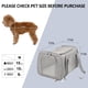 thumbnail image 4 of Transportín para mascotas Henkelion para perros y gatos de hasta 7 kg, color gris, 4 of 9