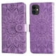 thumbnail image 1 of Funda tipo cartera FOXDOCK para iPhone 11 Pro Max , diseño girasol en relieve, cuero PU, cierre magnético, soporte y tarjetero, 1 of 5