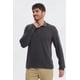 thumbnail image 2 of Polera Hombre Textura Con Botón Marengo, 2 of 4