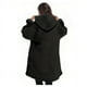 thumbnail image 2 of Poleron Hoddies Manta Polar Frazada Con Capucha Sudadera Felpa Negro, 2 of 3