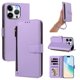 thumbnail image 1 of Funda con Billetera para [iPhone 15 Pro] con Bolsillo Zipper y Tarjetero Morado claro, 1 of 6