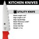 thumbnail image 3 of Cuchillo utilitario de cocina Spyderco, hoja ligera de 4,5 cm, 3 of 8