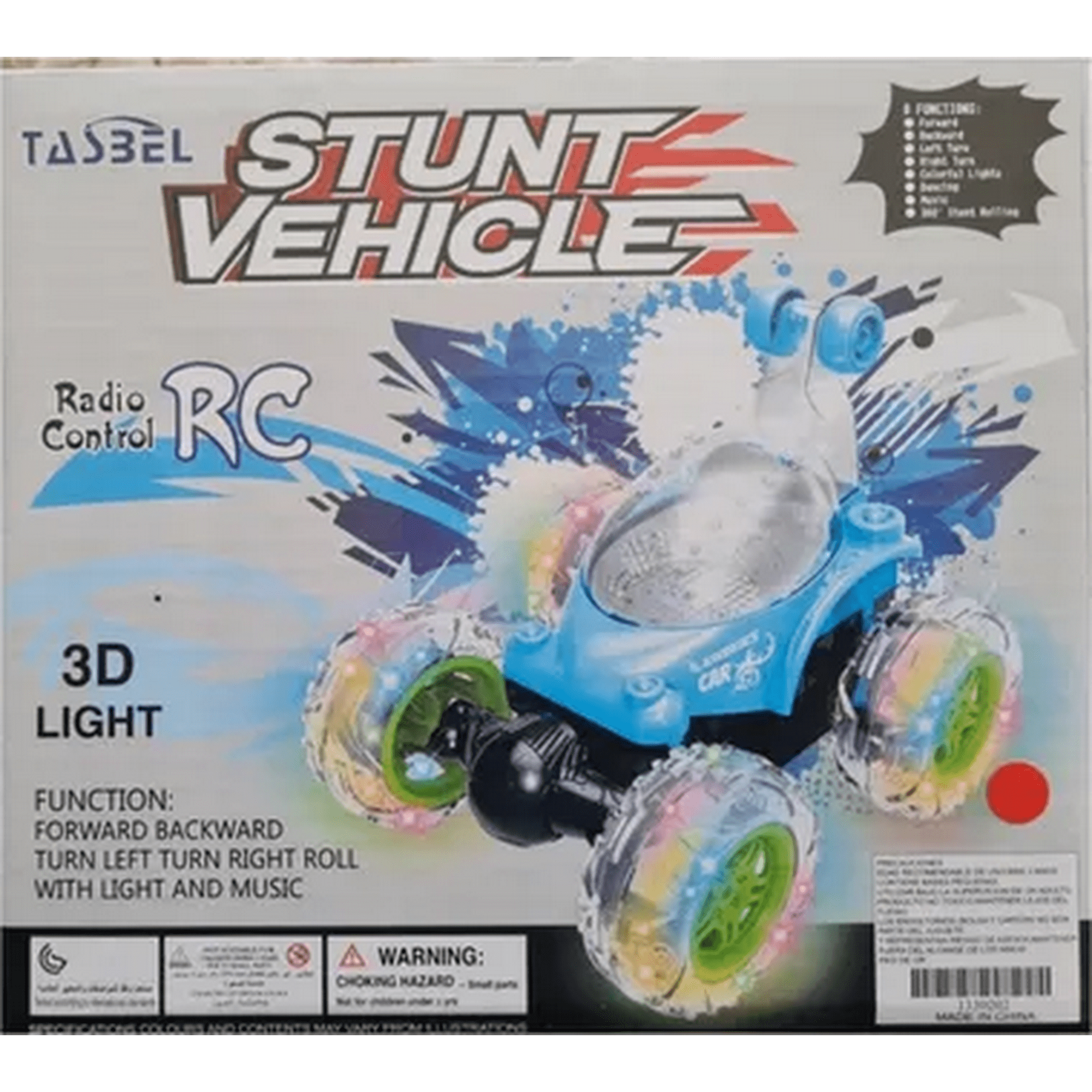 Genérico - Auto Loco Rc 360° Luces 3d Recargable