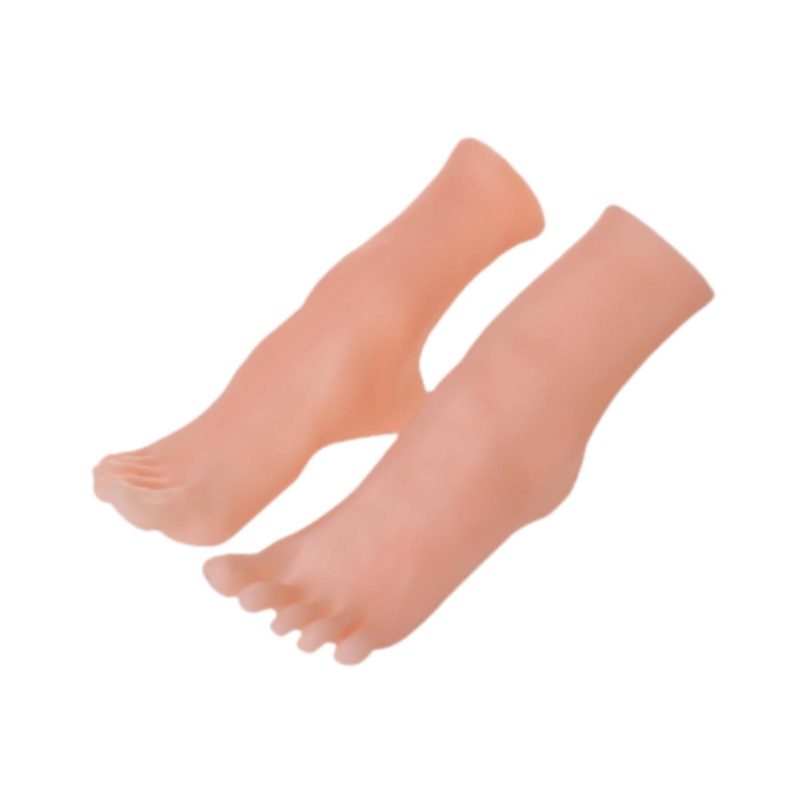 Magideal - Pies De Maniquí Femenino, Soportes Para Zapatos Y Calcetines, Exhibición De Botines De Joyería, Soportes De Exhibición Ligeros Para Pulsera De Tobillo