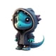 thumbnail image 3 of Estatua Dinosaurio Halloween Morado, 3 of 3