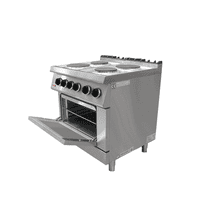 Kusina - Cocina Electrica 4 Platos Con Horno