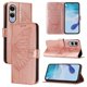 thumbnail image 1 of Funda cartera mariposa para Samsung Galaxy S25 Edge con soporte y ranuras para tarjetas Oro rosa, 1 of 5