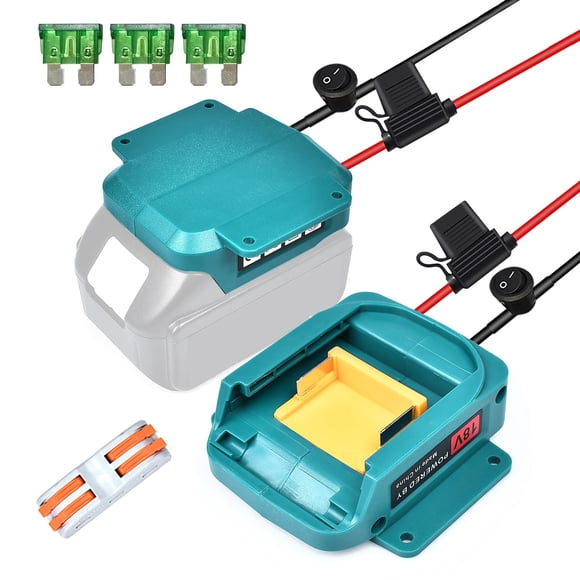 Adaptador de batería QSDXNYDC para Makita LXT de 18 V con Fuse & Switch