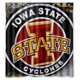 thumbnail image 1 of Cortina de ducha para baño con ganchos de Iowa State Cyclones, tamaño 66 x 72 pulgadas, 1 of 3