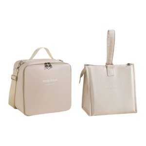 Magideal - Bolsa Térmica Portátil Para Picnic Y Viajes Blanco