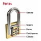 thumbnail image 2 of Set 4 Candados 40 Mm Hermex #cl-40x4 Dorado, 2 of 3