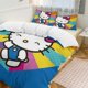 thumbnail image 2 of Hello Kitty Colorful Heart1 3 Pieces Duvet Cover Set Full Size Super Soft Fade Resistant Microfiber, 2 of 4