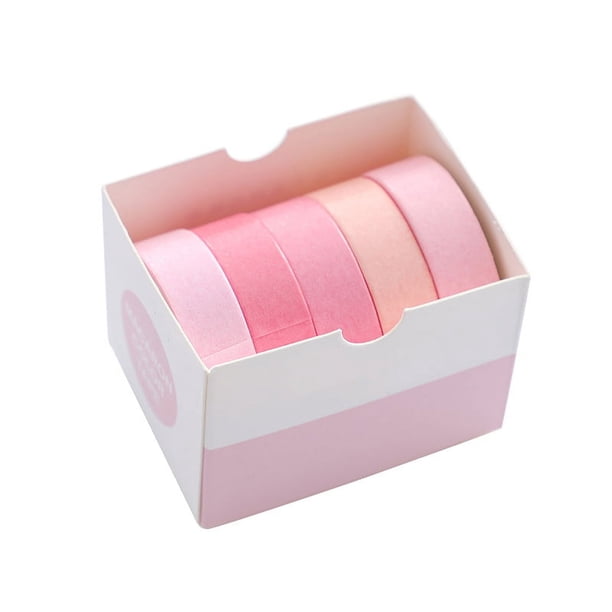 5 Rolls of Decorative Washi Tape - Perfect for Journaling, DIY, Crafts & Scrapbooking - 10mm (0.4 Inch) Wide & 2 Meters (2.2 Yards) Long