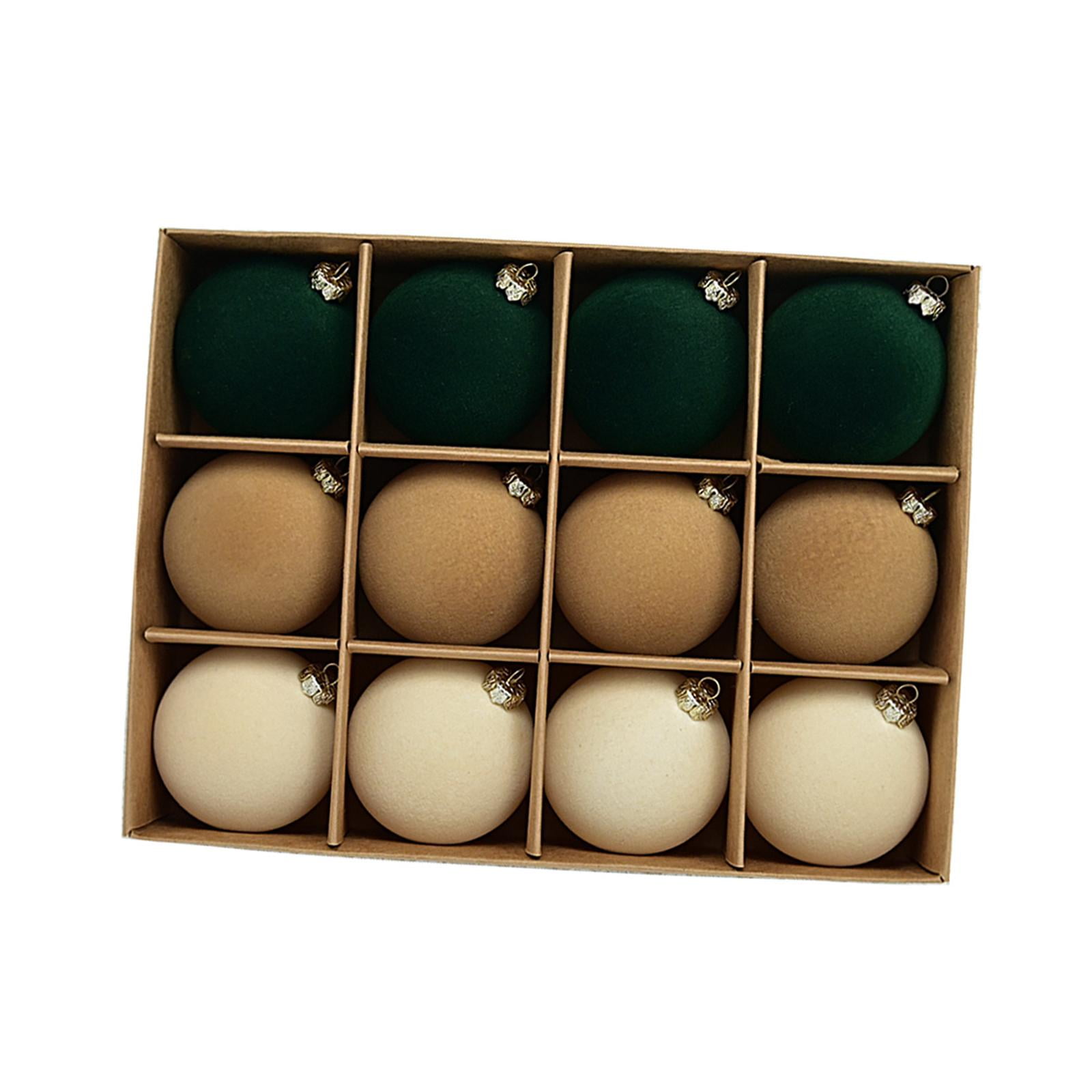 Bothyi - 12 Piezas De Adornos De Bolas De Navidad, Regalos, Decoración Navideña Para Bodas, Restaurantes, Hoteles, Estilo A