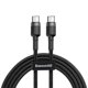 thumbnail image 1 of Baseus Cafule Type-C PD2.0 60W flash charging data line (20V 3A) 2m Gray+Black, 1 of 8