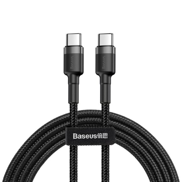 Baseus Cafule Type-C PD2.0 60W flash charging data line (20V 3A) 2m Gray+Black
