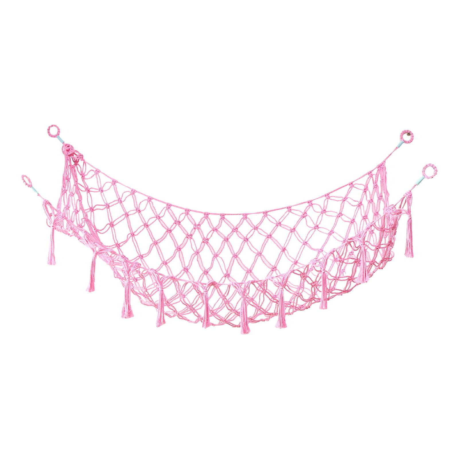 Bothyi - Hamaca De Juguete De Peluche, Organizador De Exhibición De Felpa Hecho A Mano Grande Para Decoración Del Hogar, Color Rosa