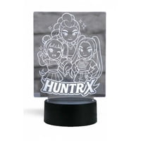 Lampara Ilusion 3D Guerreas K-Pop Ii De 7 Colores, Base Touch