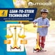 thumbnail image 4 of Patinete para niños Outdoor Cruiser de 3 ruedas con tecnología Lean-to-Steer, color amarillo, 4 of 7