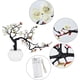 thumbnail image 1 of Flores artificiales de seda de ciruelo brillantes, 1 paquete, con jarrón de cerámica, arreglo de plantas falsas en maceta para el hogar, boda, oficina, bricolaje, sala de estar, fiesta, jardín, decora, 1 of 8
