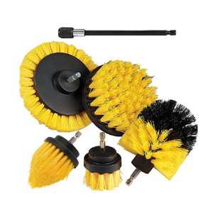 Magideal - 6 Uds, Juego De Accesorios De Cepillo De Limpieza Power Scrubber, Cepillo De Fregado Multiusos Para Lechada, Piso, Bañera, Coche, Ducha, Azulejo, Baño
