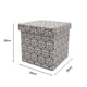 thumbnail image 4 of Pouf Gris Cuadrado Estampado, 4 of 4