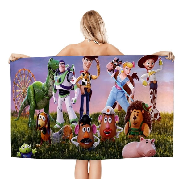Buzz Lightyear Toalla de playa de secado rápido con diseño temático, regalo para mujeres y niñas, ideal para cumpleaños, fans, amantes de la música, uso en la playa o al aire libre, 78 × 150 cm