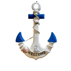 Decostilo - Decoración Marina Ancla Náutica De Madera 45X32Cm