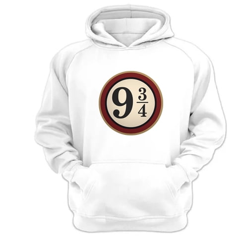 Genérico - Polerón Canguro 9 3/4 Blanco Talla Xs Unisex