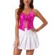 thumbnail image 1 of INSPIRE CHIC Top de Mujer Metálico sin Espalda Cami Asimétrico con Tirantes Espagueti Halter Brillante Tank Top L Rosa Fucsia, 1 of 6