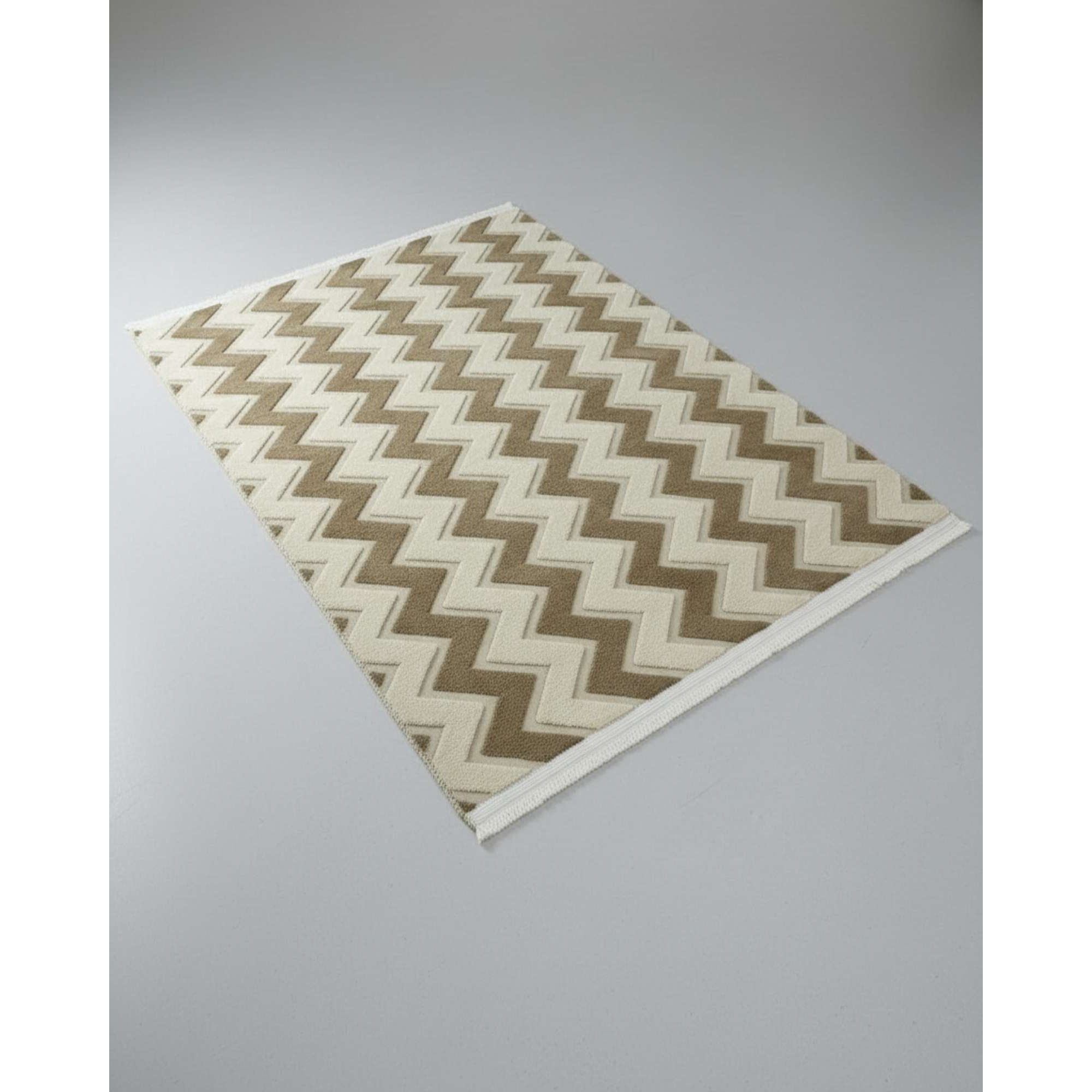 Feiya - Alfombra Jacquard Antideslizante Con Relieve 150x200 Cm