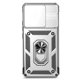 thumbnail image 3 of Funda Resistente Anillo Soporte Xiaomi 14T Pro Privacidad Cámara Montaje Magnético Plata, 3 of 6