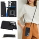 thumbnail image 1 of Crossbody PU Leather Case For Samsung Galaxy S23 S22 Plus Note 20 Ultra Wallet Card Slot Stand Holder Phone Bag Cover, 1 of 3