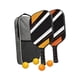 thumbnail image 1 of Raquetas De Paletas De Pickleball De 2 Piezas Con Bolas De Pickleball De 4 Piezas Y Bolsa De Transporte Negra, 1 of 3