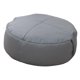 thumbnail image 4 of Puf Redondo Asiento Otomano Piso Suave Reposapiés Para Dormitorio Lavable Gris Oscuro, 4 of 5