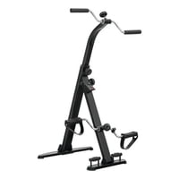 Genérico - Bicicleta Dual Bicicleta Fija Pedales Manuales Rehabilitación Negro Pedalera