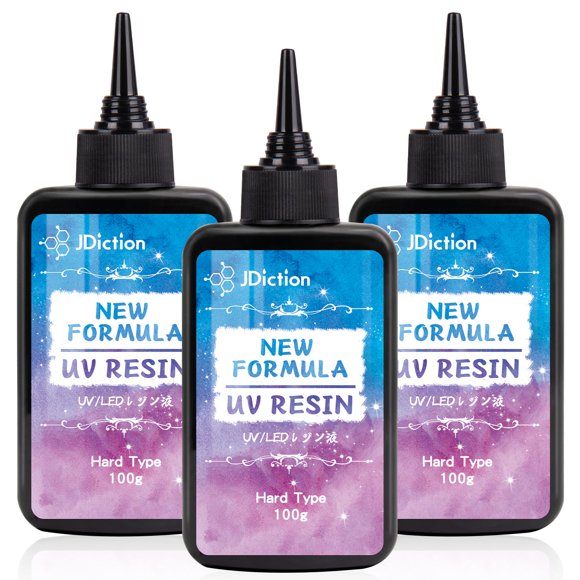 Resina UV JDiction, 300 g, cristalina, cura solar para joyería