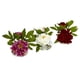 thumbnail image 1 of Flor artificial de peonía casi natural con jarrón de cristal (juego de 3), 1 of 6