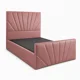 thumbnail image 1 of Cama 1,5 Plazas Tapizada con Respaldo y Piecera Acolchada Palo Rosa Ecocuero, 1 of 2