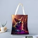 thumbnail image 2 of Corgi Bolso de tela con estampado de lienzo para mujer, bolsa de compras reutilizable y estética, con cremallera interior, regalo para mujer, 35 × 40 cm., 2 of 6