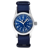 Reloj Hamilton Khaki Field Textile Strap Blue Dial Automatic H69439940 Men'S Watch