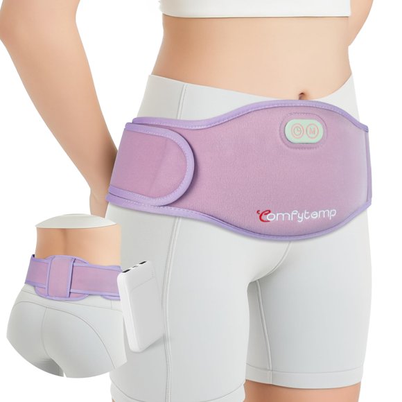Almohadilla térmica inalámbrica Comfytemp, cinturón portátil de doble zona