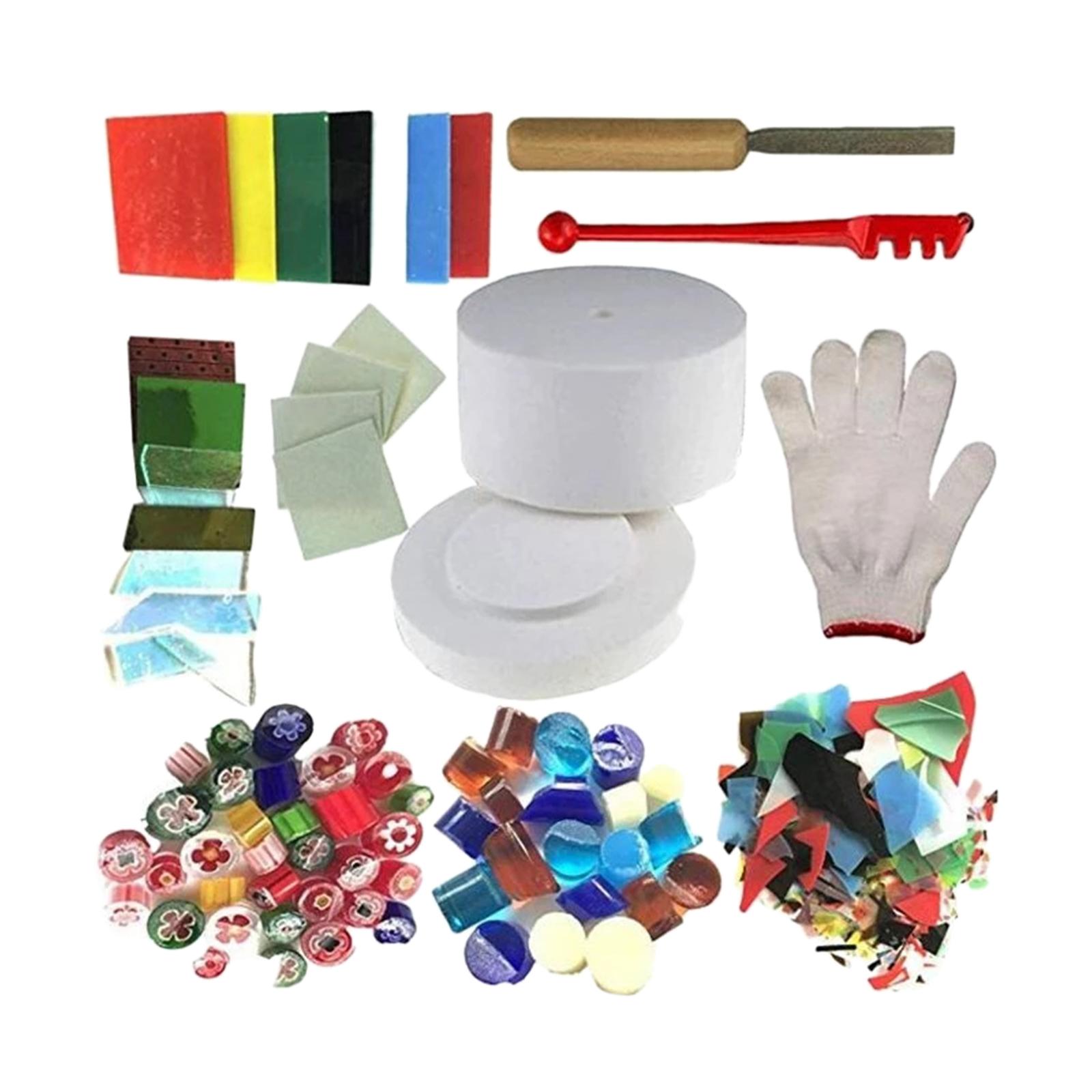 Magideal - 10 Piezas Biln De Microondas Simple Hacer Bricolaje De Joyas De Vidrio De Bricolaje Herramientas De Elaboración Hechas A Mano Con Archivo De Piedra Us