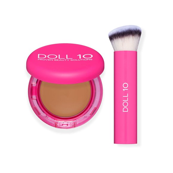 Base DOLL 10 Bounce Balm Tono Bronceado con Brocha