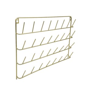 Bothyi - Estante De Hilo De Hierro, Almacenamiento De 32 Carretes, Organizador De Costura De Bordado De Montaje En Pared