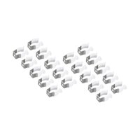 Ioensy - 20X T5 Clips Soporte De Sujeción Fácil De Instalar Abrazaderas De Tubo Para Tubo De Luz Led Acero Al Manganeso Pp