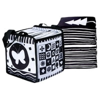 Magideal - Tarjetas De Memoria Flash Blandas, Juguetes De Estimulación Visual, Libro De Tela De Aprendizaje Para Juguetes Sensoriales Para Niños , Negro Y Blanco Negro