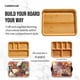 thumbnail image 3 of Tabla de cortar Farberware Build-A-Board de bambú con compartimentos, 3 of 7